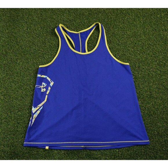 Under Armour Ripshot Exploded‎ Women's Tank Siberian Iris Flashlight - Picture 1 of 9